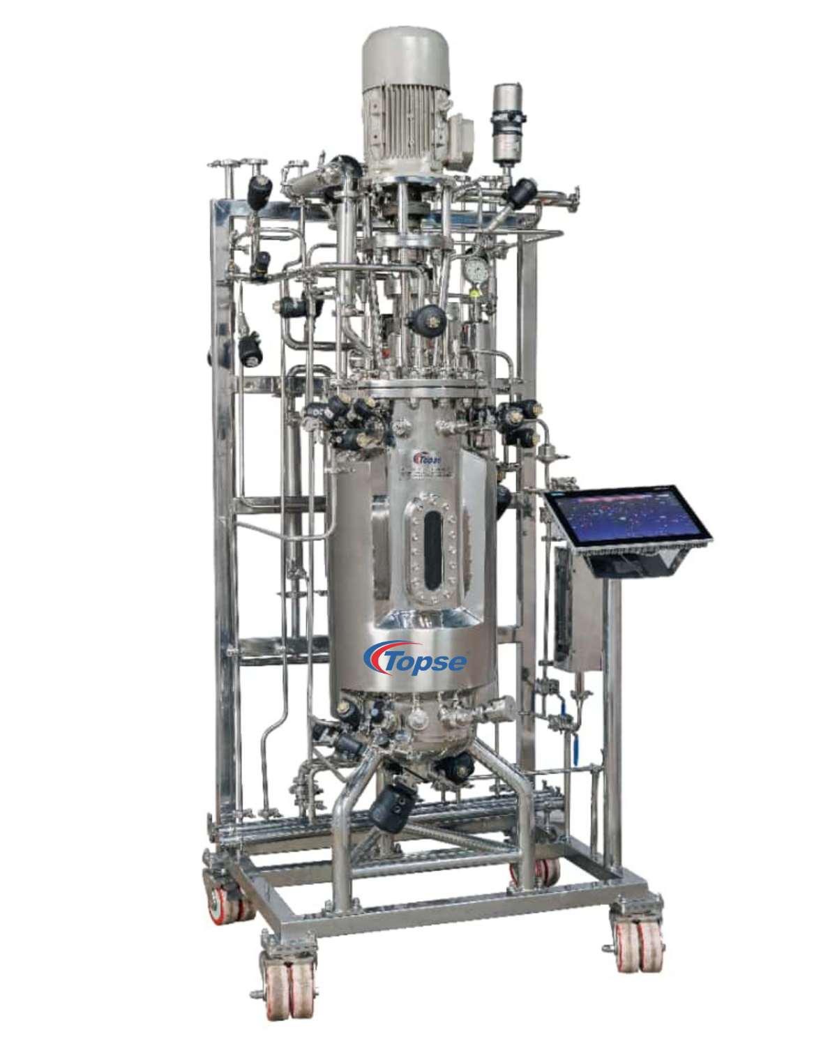 Pilot-scale stainless steel fermenter system by TOPSE for biotech and pharmaceutical applications